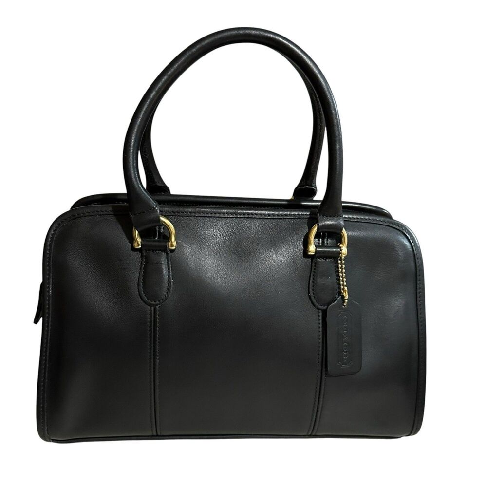 VTG Coach Beaumont Satchel Doctor Bag Leather Black 9871